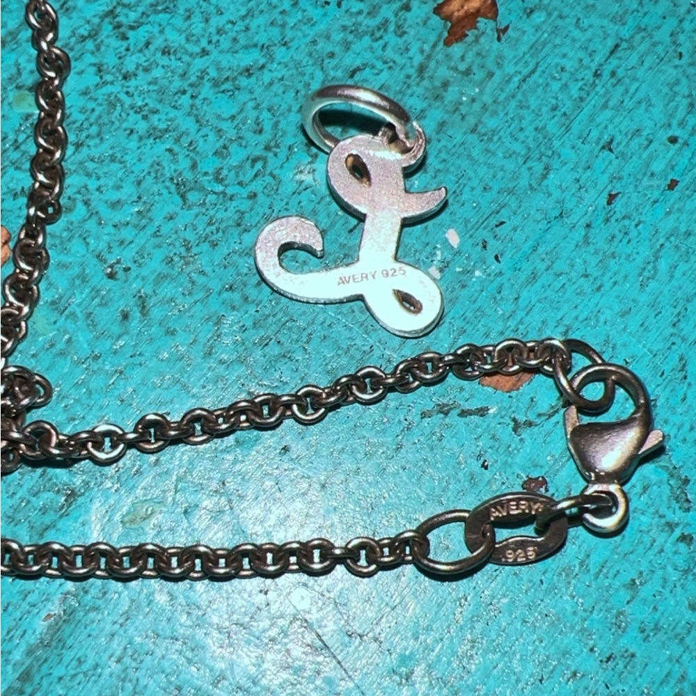 James Avery Small Script L & 18” Cable Chain! - image 5
